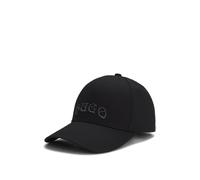 HUGO Casquette en twill de coton à logo brodé effet métallique - Style Jude-GL, 50550608 Noir pcs.