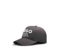 HUGO Casquette en twill de coton à logo brodé en relief - Style Merk-Degradè, 50560345 Noir pcs.