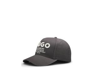 HUGO Casquette en twill de coton à logo brodé en relief - Style Merk-Degradè, 50560345 Noir pcs.