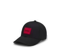 HUGO Casquette en twill de coton avec étiquette logo rouge - Style Men-X 581-RL, 50492745 Noir pcs.