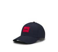 HUGO Casquette en twill de coton avec étiquette logotée rouge - Style Men-X 581-RL, 50492745 Bleu foncé pcs.