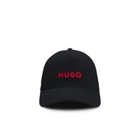 HUGO Casquette Jude Hommes - Twill de coton avec logo - Noir Taille 55-60