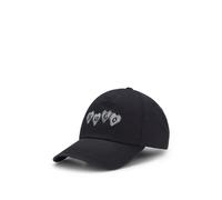 HUGO Casquette en twill de coton avec logo cœur - Style Cara-Valentine, 50557038 Noir pcs.
