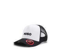 HUGO Casquette en twill de coton avec panneaux en mesh - Style Marsel-Trucker, 50535942 Blanc pcs.