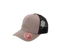HUGO Casquette en twill de coton avec panneaux en mesh - Style Marsel-Trucker, 50535942 Brun chiné pcs.