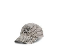 HUGO Casquette pied-de-poule avec logo revisité - Style Ally-HS, 50555788 Fantaisie pcs.