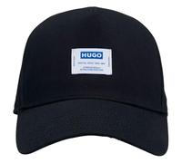 Hugo Casquette Merk 10269331 – twill de coton, étiquette logotée – Noir