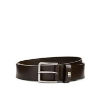 Hugo - Ceinture à Rayures Détail Métallique Marron - Homme - Accessoires - Brun - Taille: 120 CM
