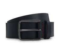 HUGO Ceinture bleu foncé en cuir pour homme - Gerik Lam Belt Navy 319284 80 cm