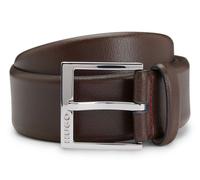 HUGO Ceinture brun foncé en cuir pour homme - Gellot Sz35 Belt Dark Brown 302941 80 cm