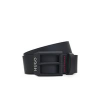 HUGO Ceinture en cuir avec boucle noir mat à logo - Style Gelio-B_Sz40, 50503404 Noir 100