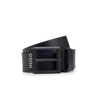 HUGO Ceinture en cuir avec boucle noir mat à logo - Style Gelio-B_Sz40, 50503404 Noir 105