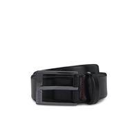 HUGO Ceinture en cuir italien avec boucle à logo gravé - Style Garney_Sz35, 50541164 Noir 105