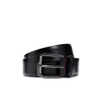 HUGO Ceinture en cuir italien avec boucle logotée - Style Giuel_Sz35, 50522498 Noir 110