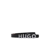 HUGO Ceinture en cuir italien avec boucle logotée - Style Zula Belt 1,5cm, 50536876 Noir 95