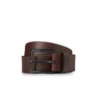 HUGO Ceinture en cuir italien avec passant à logo estampé - Style Gionio_Sz40, 50385358 Marron foncé 105
