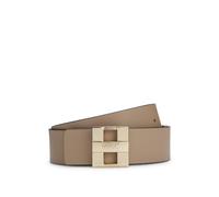 HUGO Ceinture en cuir réversible avec lettres métalliques du logo - Style Zita-C-G_Sr35, 50522681 Noir / Beige 80