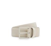 HUGO Ceinture en cuir suédé avec boucle ton sur ton à ardillon - Style Gethin-Sd_Sz35, 50563652 Beige clair 80