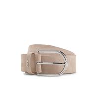 HUGO Ceinture en cuir suédé avec passant à logo en métal - Style Zoey-Sd_Sz35, 50548438 Beige clair 75