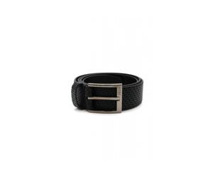 Hugo - Ceinture en cuir tissé - Homme - Accessoires - Noir - Taille: 100 CM
