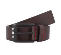 HUGO Ceinture en cuir avec boucle noir mat à logo - Style Gelio-B_Sz40, 50503404 Marron foncé 85