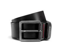 Hugo Ceinture Gionio en cuir italien Noir 85 cm Homme