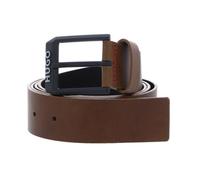 HUGO Ceinture marron en cuir pour homme - Gelio-B Sz40 Leather Belt Medium Brown 263466 80 cm