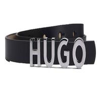 HUGO Ceinture noir en cuir pour femme - Zula Leather Belt 1,5 cm 284791 85 cm