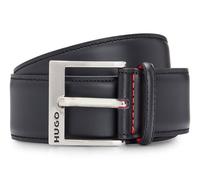 HUGO Ceinture noir en cuir pour homme - Barney Leather Belt 249983 80 cm