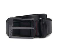 HUGO Ceinture noir en cuir pour homme - Garney Sz35 Belt 305690 90 cm