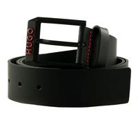 HUGO Ceinture noir en cuir pour homme - Gelio B-Red Sz40 Belt 305735 85 cm