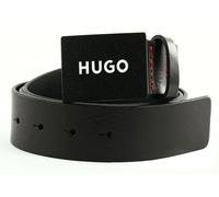 HUGO Ceinture noir en cuir pour homme - Gilao Sz35 Leather Belt 302340 110 cm