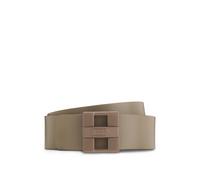 HUGO Ceinture réversible en cuir italien avec boucle logotée - Style Zita-tonal_Sr35, 50548472 Blanc / Beige 100