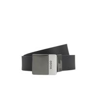 HUGO Ceinture réversible en cuir italien avec deux boucles - Style Godeon-soft_Gb35_pp, 50558788 Noir pcs.