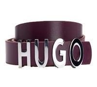 HUGO Ceinture violet en cuir pour femme - Zula Leather Belt 1,5 cm 286633 85 cm