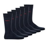 HUGO Chaussettes bleu marine / rouge sang, Taille 39-42