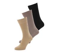 HUGO Lot de trois paires de chaussettes de longueur régulière avec logos - Style 3P RS UNI CC, 50493253 Beige / Marron / Noir 43-46