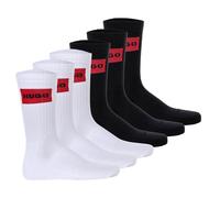 HUGO Chaussettes de sport rouge / noir, Taille 43-46