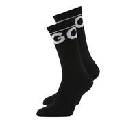 HUGO Chaussettes 'ICONIC' noir / blanc, Taille 43-46
