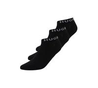 HUGO Lot de trois paires de chaussettes basses avec bords logotés - Style 3P AS UNI CC W, 50516407 Noir 39-42