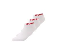 HUGO Chaussettes rouge / blanc, Taille 35-38