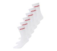 HUGO Chaussettes rouge / blanc, Taille 39-42