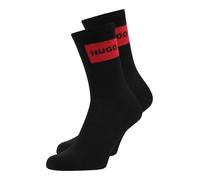 HUGO Chaussettes rouge / noir, Taille 39-42