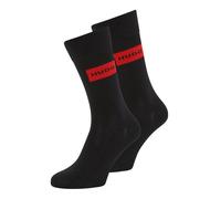 HUGO Chaussettes rouge / noir, Taille 39-42