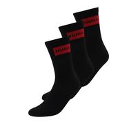 HUGO Chaussettes rouge rubis / noir, Taille 39-42