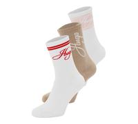 HUGO Lot de trois paires de chaussettes courtes en coton mélangé - Style 3P QS SPORTYLOG CC W, 50564636 Fantaisie 39-42