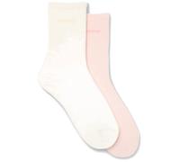HUGO Lot de deux paires de chaussettes mi-hautes en coton mélangé avec logo - Style 2P RS UNI LOGO CC W, 50566511 Rose clair 35-38