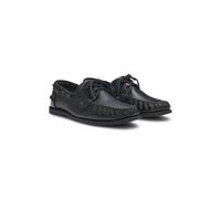 HUGO Chaussures bateau en cuir avec détail de laçage - Style Darcy_boat_lt, 50563321 Noir 46