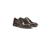 HUGO Chaussures derby en cuir avec détail logoté - Style Lysander_derb_bo, 50548654 Marron foncé 40