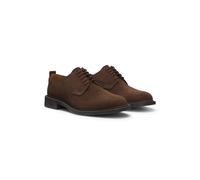 HUGO Chaussures derby en cuir suédé - Style Lysander_derb_plsd, 50563372 Marron 40